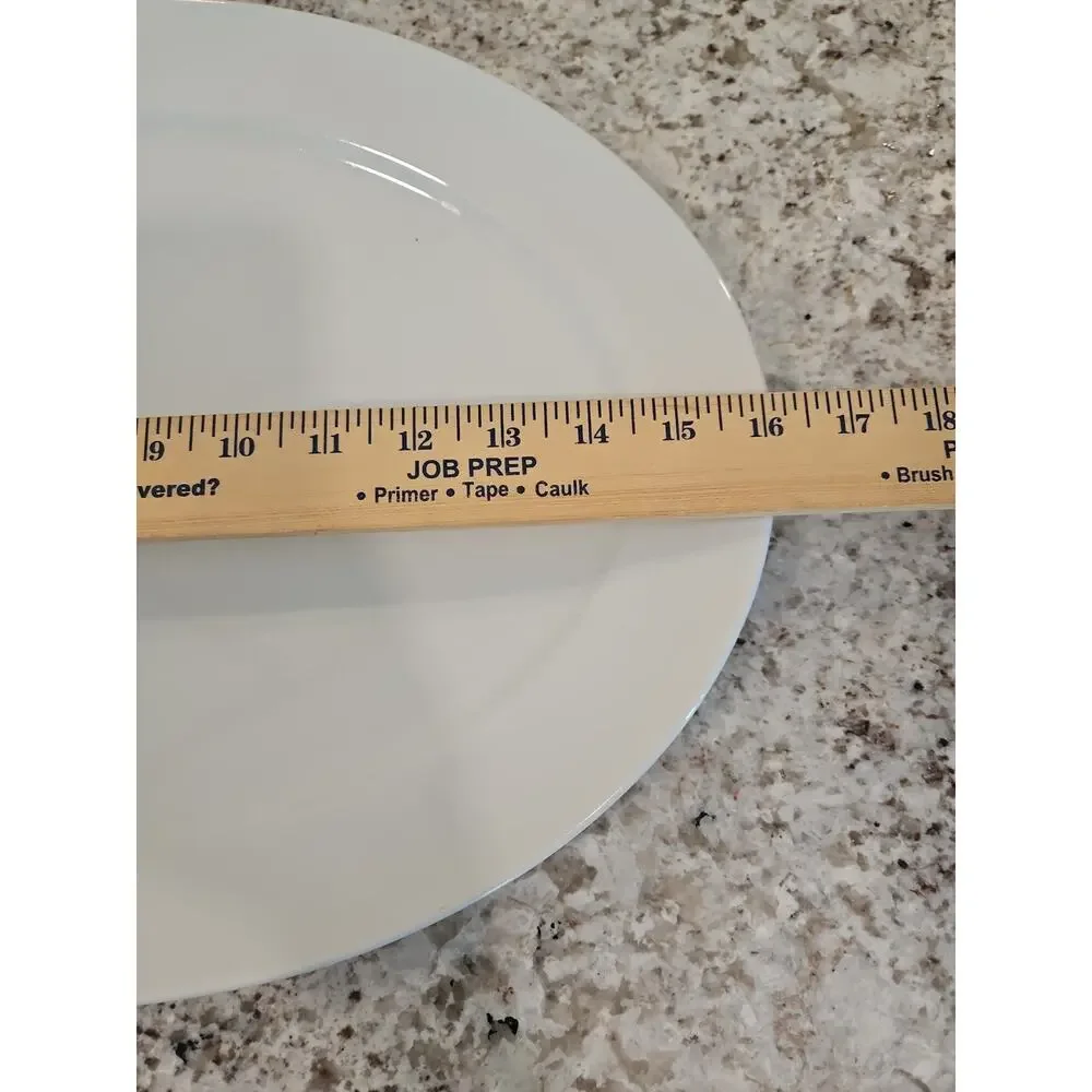 Williams Sonoma Brasserie Large Serving Platter White Oval 16 1/4